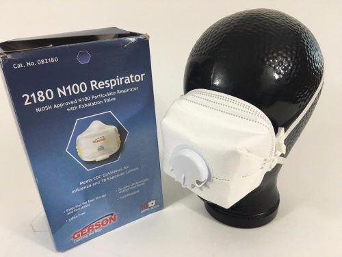 Gerson 2180 respirators n100 particulate lead mask box 8 new influenza control for sale