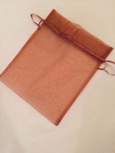 Sheer Gifting Pouches - Size 10x12 (Brown) *** 7 BAG of 10 ***