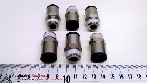 LEGRIS 3175-12-18 - PACK OF 6 - PUSH-TO-CONNECT TUBE FITTINGS, THREAD, N #214599