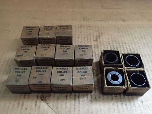 15 pc Set &#039;Miracle Collet&#039; 30 Degree Double Angle Lathe Collets
