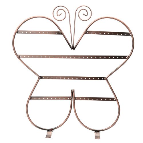 76 holes clearance 4-level earrings holder jewelry metal display rack stands. for sale