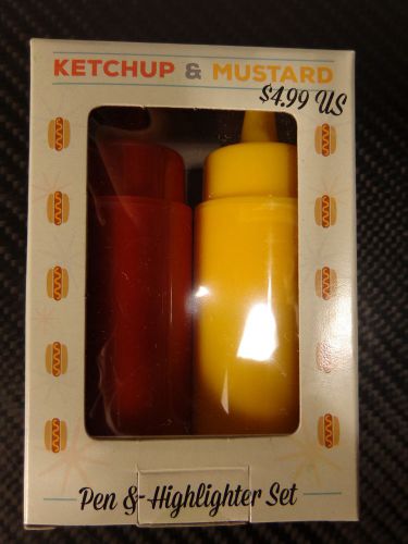 Lot of 17 Fast Food Ketchup Mustard Retro Diner Pen &amp; Highlighter - Gift Bags
