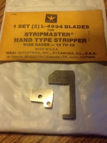 IDEAL STRIPMASTER BLADES 1set (2) L-4994 Wire Gauge 16-26