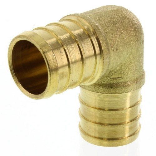 Everflow pxln0038-nl lead free 3/8-inch brass pex barb 90-degree elbow for sale