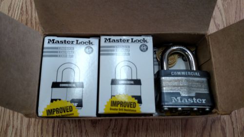 (6) 1KA Master Lock Padlocks Commercial Grade Padlocks