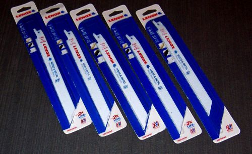5 ea (1 pack). Lenox 20581 810R 8&#034; 10TPI Reciprocating Bi-Metal Blades