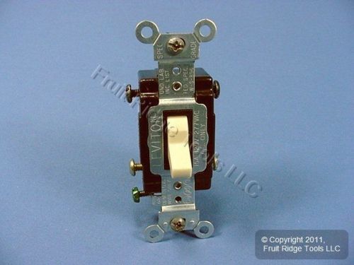 Leviton ivory commercial 4-way toggle wall light switch 15a 5504-2i for sale
