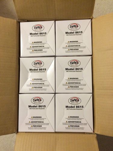 12 BOXES OF SAS 8615 N95 PARTICULATE RESPIRATOR CASE OF 240 MASKS