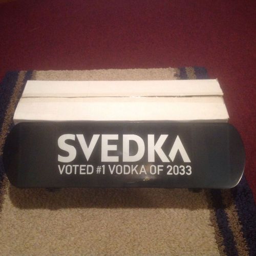 BLACK PLASTIC FRUIT TRAY Bar Top Garnish Center Svedka Condiment Dispenser Caddy