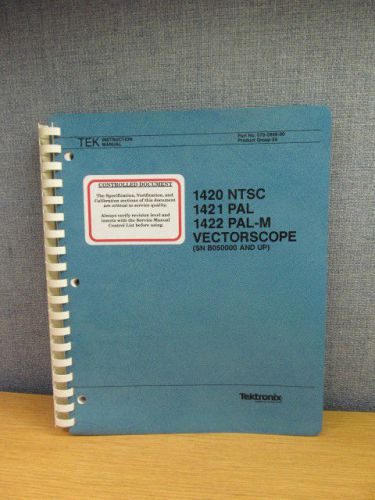 TEKTRONIX 1420 NTSC/1421 PAL/1422 PAL-M Vectorscope Op Service Manual/schematics