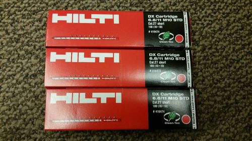 LOT 3 BOXES Hilti DX Cartridge 6.8/11 M10 STD Cal.27 short 100 each Box