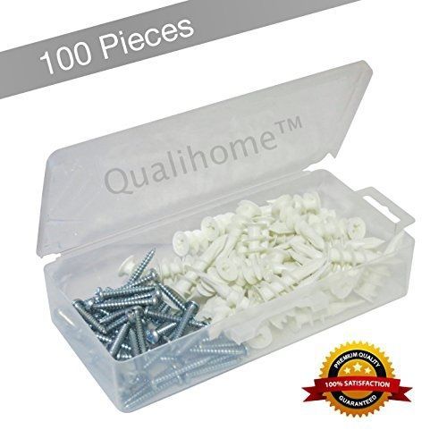 Qualihome Best Quality Plastic Self Drilling Drywall Anchors with Screws Kit,