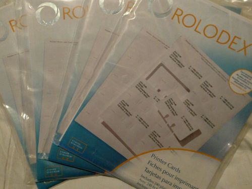 Rolodex Printer Cards 4 packages of 240 plain white 2.25&#034;x4&#034; cards each