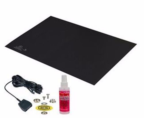 Desco 66055 statfree t2 premium dual layer rubber antistatic mat top kit new for sale