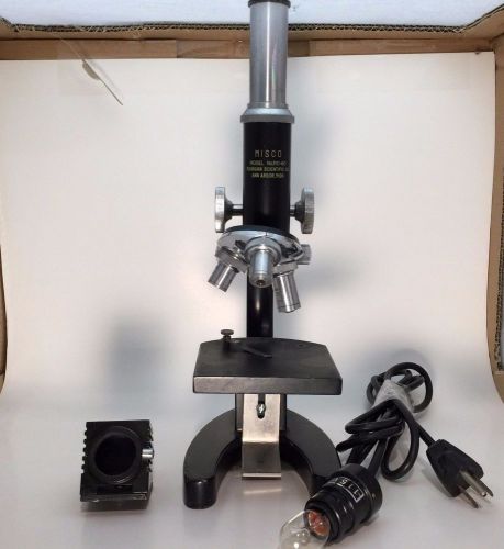 VINTAGE MISCO MICROSCOPE WITH WORKING LIGHT. MODEL 110-60 lot-4