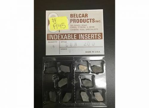 Belcar Products Inc Indexable Inserts CON 200 BP 54 #a45