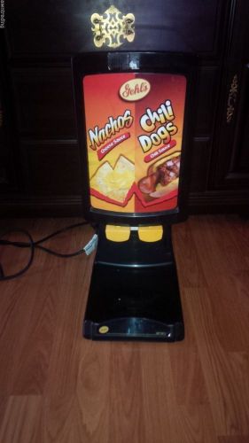 Gehl&#039;s Farms Hot Top 2 Chili Nacho Cheese Dispenser Dual Dispenser Warmer *USED*