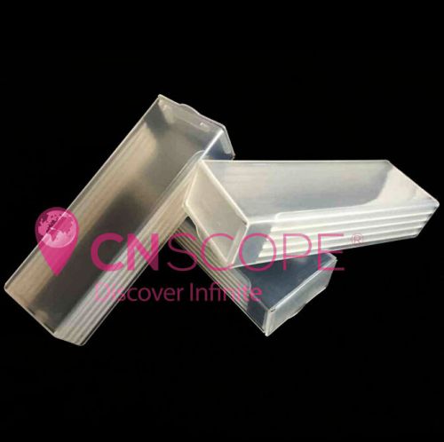 2Pcs Plastic Stage Slides Protective Case Pair Mailer Box Capable of 5pcs NEW