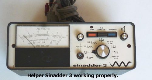 Sinadder 3 by Helper. AC voltmeter &amp; SINAD meter for FM receiver adjustment.
