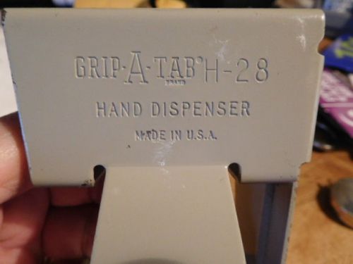 Grip-A-Tab Hand Tape Dispenser 2&#034; H-28