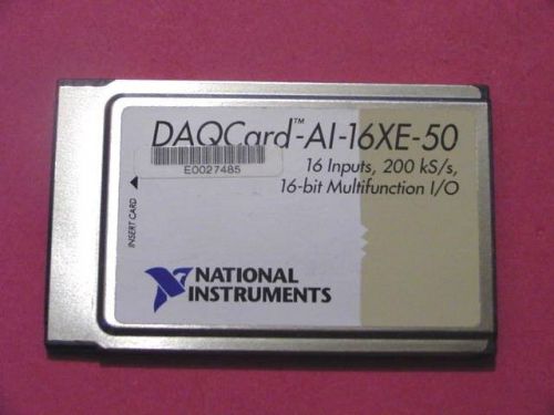 National Instruments DAQCard AI-16XE-50   DAQ Card