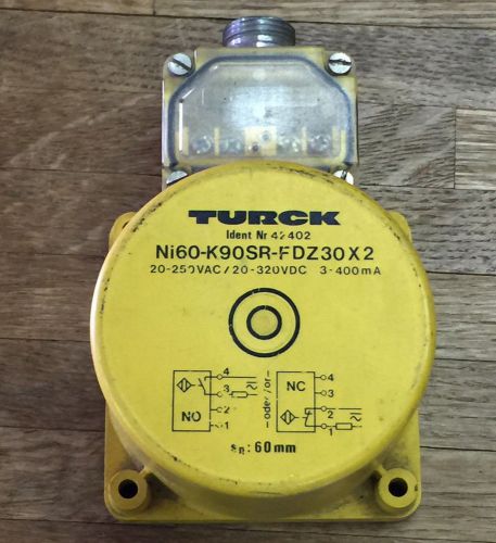 K90SR Proximity Sensor Turck Ni60-K90SR-FDZ30X2