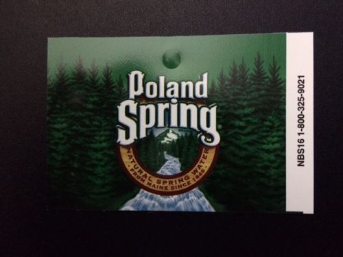 Poland Spring Vending Machine Flavor Cards- Large
