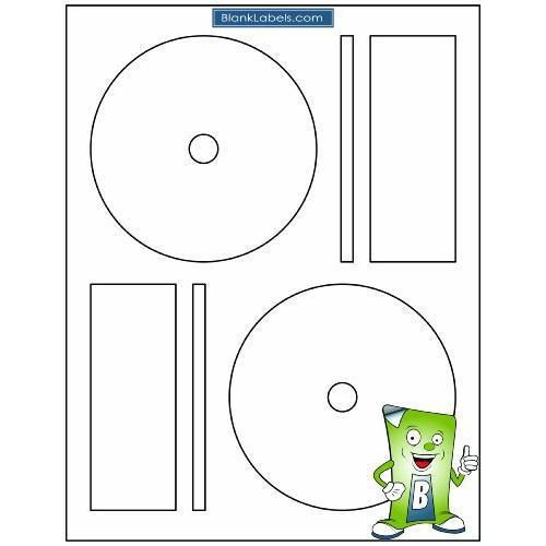 200 Memorex Compatible Full Face CD / DVD Labels Blank Labels Brand . Small New