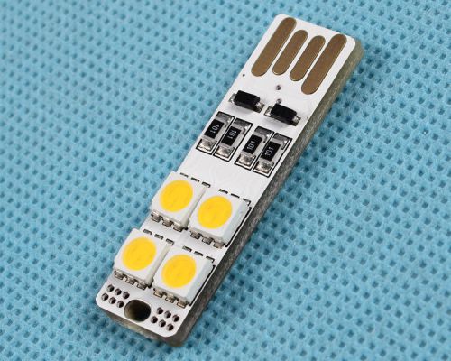 ICSI006B USB LED Light Board Warm White 5050 SMD LED Double-Sided USB Interface