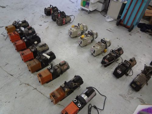 Lot of 14 edwards - welch - franklin lab vacuum pumps mechanical 2 stage for sale