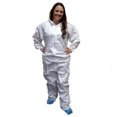 Enviroguard Polypropylene Standard Coverall, Disposable, Elastic Wrists and Open