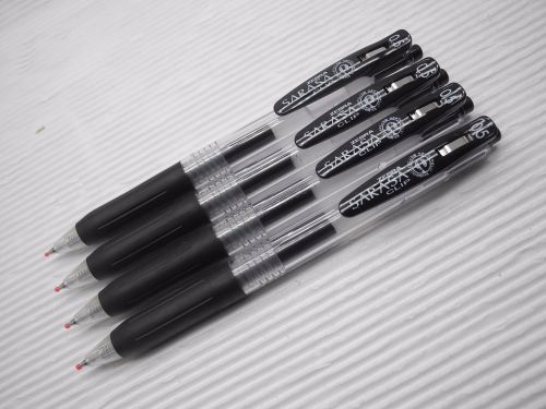 10pcs Zebra Sarasa Clip 0.5mm roller ball pen Black smooth(Japan)