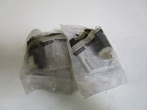 LOT OF 2 LEVITON PLUG ML2-00P *NEW IN FACTORY BAG*