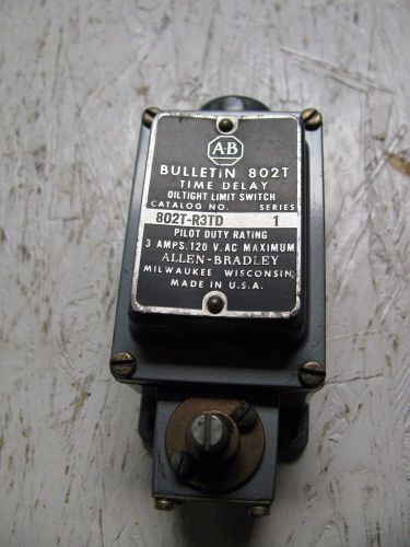 Allen bradley 802t-r3td series 1, time delay, oiltight limit switch,  used for sale