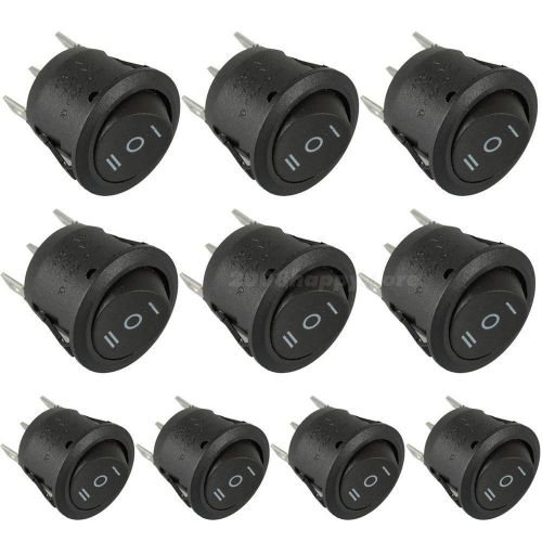 10x on/off/on 3 position spdt round boat rocker switch 6a/250v 10a/125v ac hysg for sale