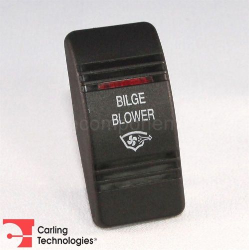 Carling Contura III Actuator Bilge Blower Black Button Red Bar Lens