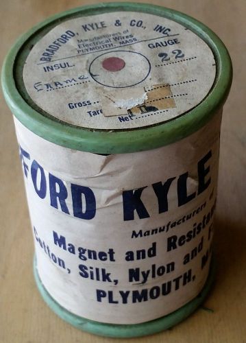 Vintage Bradford,  Kyle &amp; Co 22 Gauge Magnet &amp; Resistance Wire