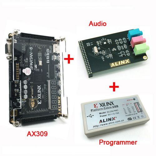 Ax309 xilinx fpga development spartan6 xc6slx9 spartan-6 audio processing kit for sale