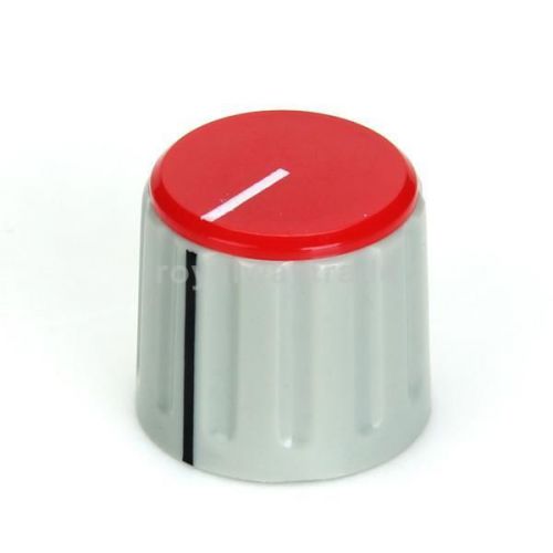 5pcs plastic potentiometer control knob - red and grey for sale