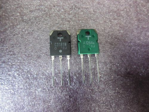 Pair of Complementary 2SC3181N and 2SA1264N AF Power Transistor