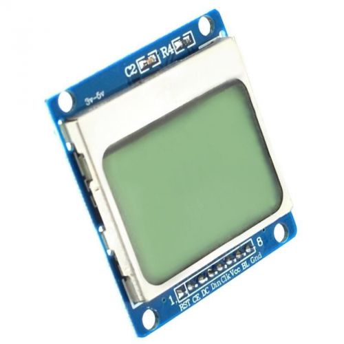84x48 nokia lcd module blue backlight adapter pcb nokia 5110 lcd arduino blue for sale