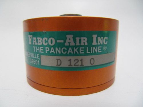 (NEW) Fabco-Air Pneumatic Pancake Cylinder D 121 0