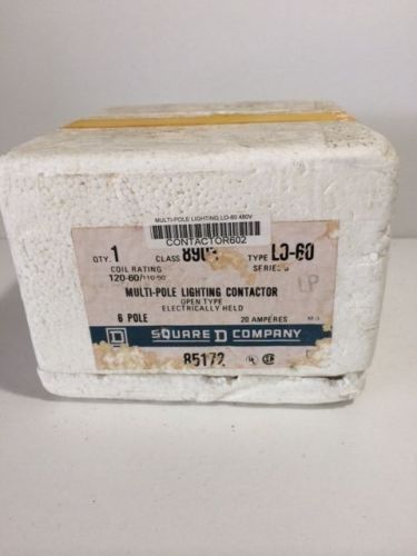 Square d multipole lighting contactor square d 85712 class 8903 type l0-60 for sale
