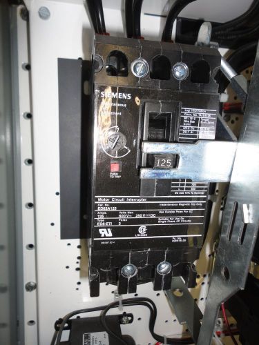 New siemens ed63a125 circuit breaker 600vac 3 pole for sale
