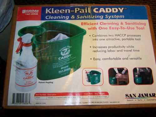 San Jamar Kleen-Pail caddy cleaning &amp; sanitizing system NEW