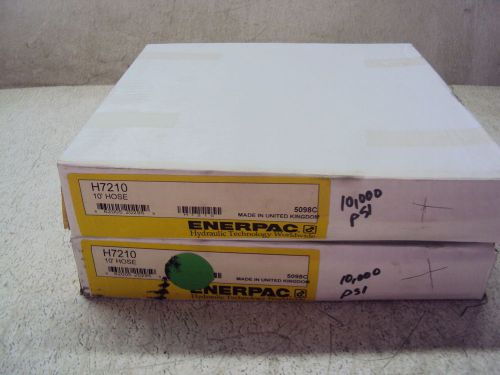 ENERPAC H7210 10 FT HOSE LOT OF 2  NEW