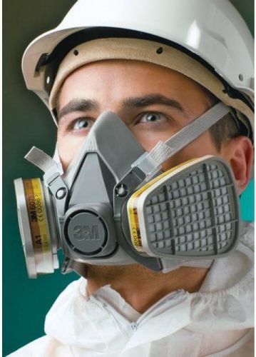 3M 6000 6300 Half Face Gas Mask Respirator Painting Spraying  SET