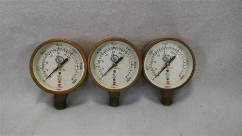 3 welding cutting oxygen regulator replacement gauges for sale