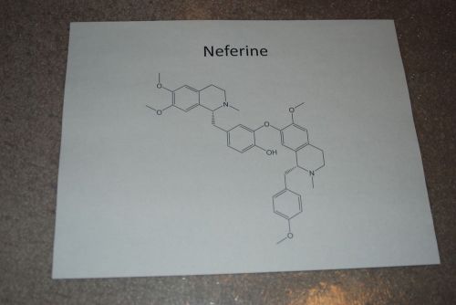 Neferine standard, Light-yellow crystal powder, 5mg for $50