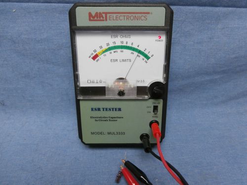 MAT Electronics ESR Capacitor Tester MUL3333 Easy To Use! With Case